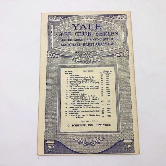 Vintage 1936 Yale Glee Club Series De Animals a-Comin' Music Booklet 11 pages - Picture 2 of 4